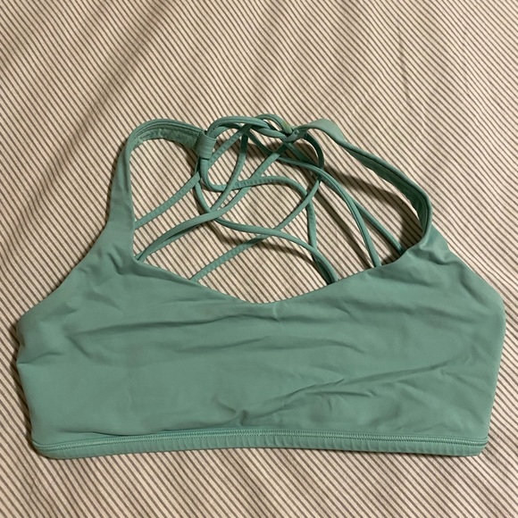 LULULEMON Sports Bra Turquoise Size S (US4/6) - Picture 1 of 2